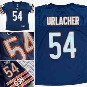 Vtg BRIAN URLACHER Chicago Bears Jersey #54 STITCHED Reebok NFL On Field Women S